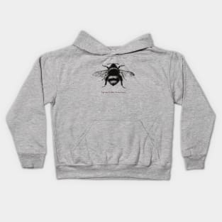 Bumblebee - Illustration in black Kids Hoodie